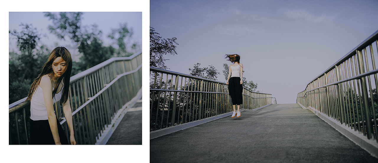 这座桥是我下班经常经过的地方 每次路过我都会停下来看一会车流 感受着北京这座快节奏城市下的脉动!也是拍这组的灵感来源~