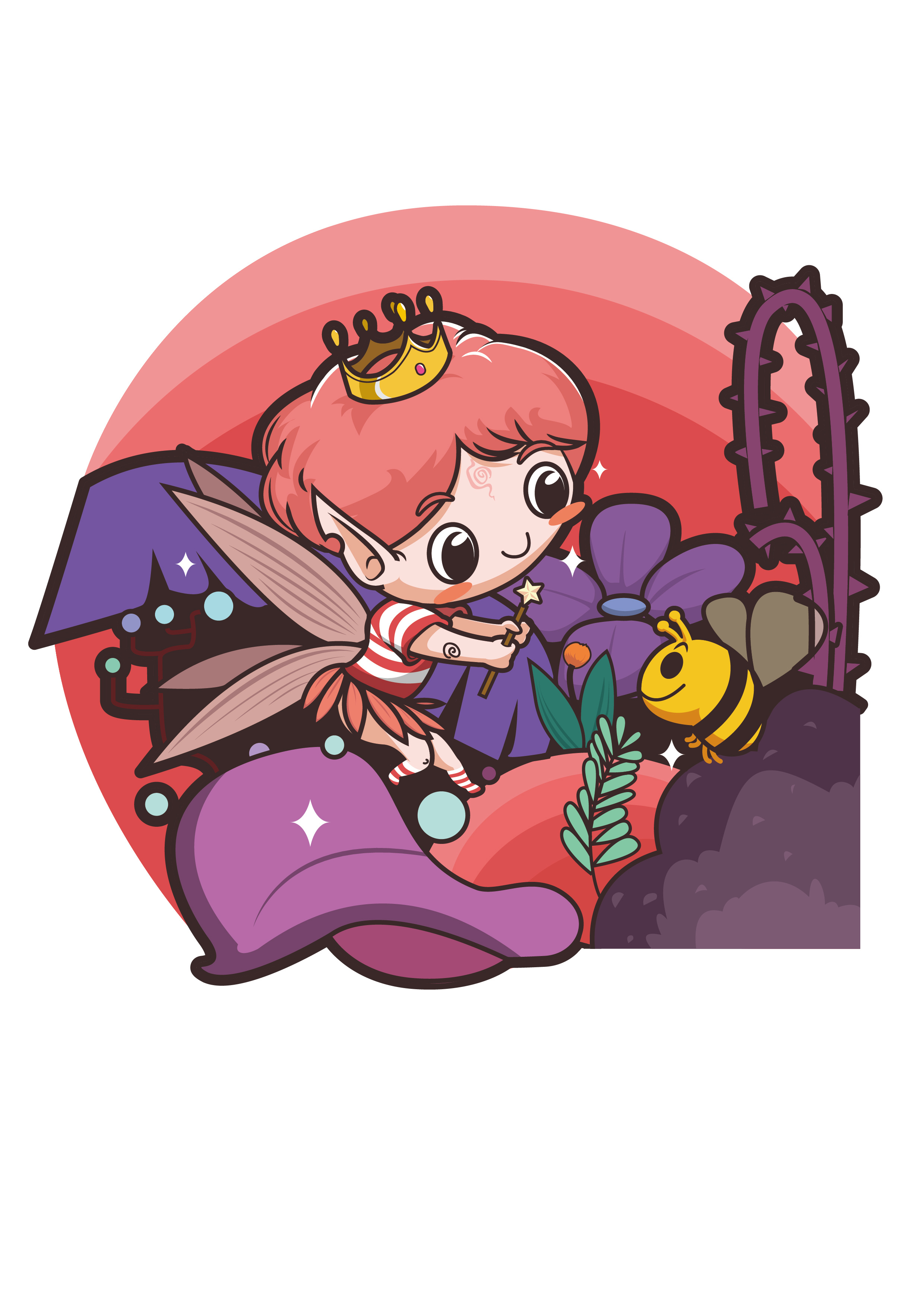 可爱的花仙子(花精灵)