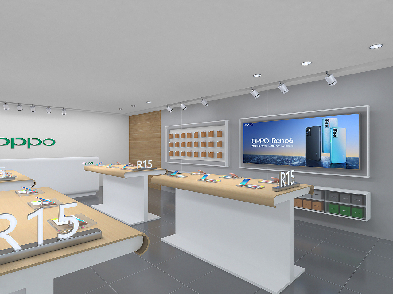 oppo终端门店（图ZMjc3MTI0MTE2） - 商业空间设计 - 站酷设计师ZeroChan2014原创素材 - 站酷ZCOOL