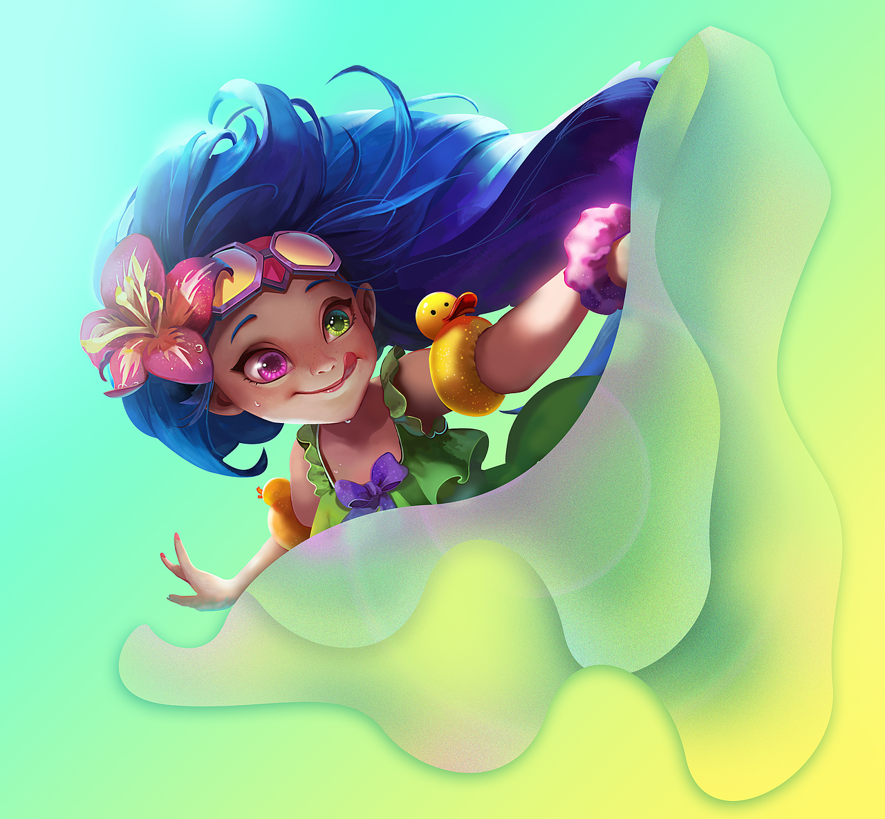 英雄联盟人物原画--佐伊