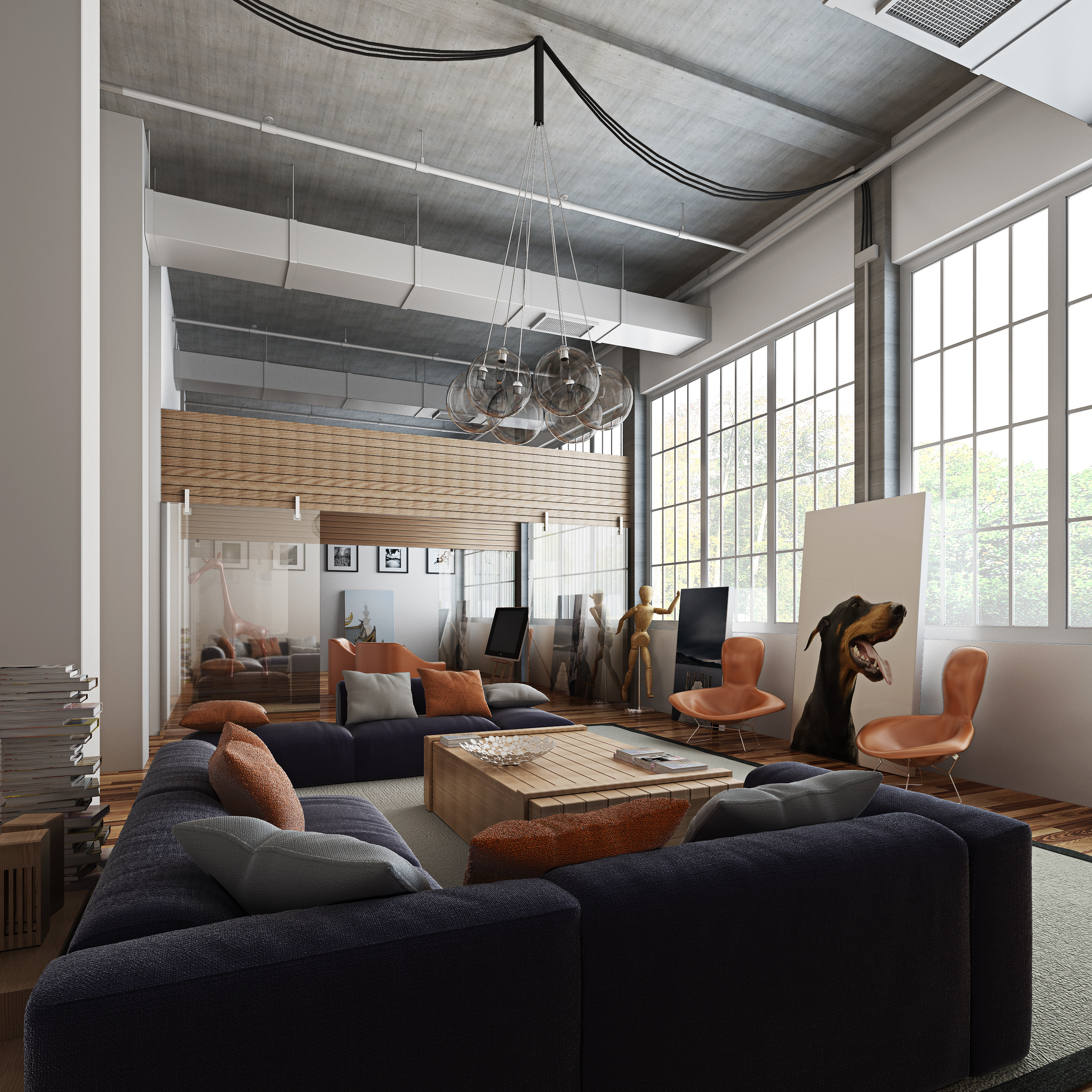 工作室休闲区|空间|室内设计|李璨杰jacklee - 原创作品 - 站酷