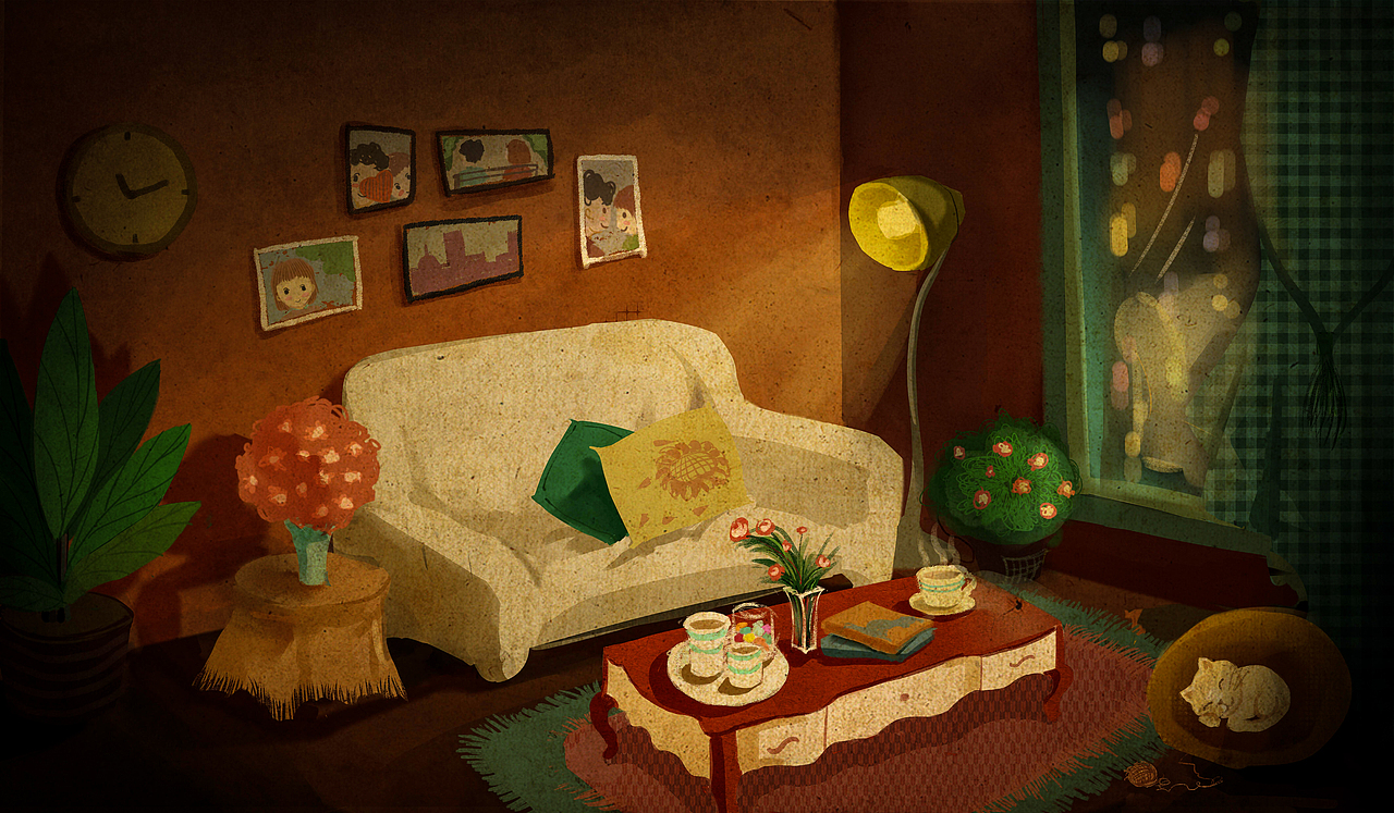 温暖（图ZNDYyNjQzNDg=） - 商业插画 - 站酷设计师YULU谢谢原创素材 - 站酷ZCOOL