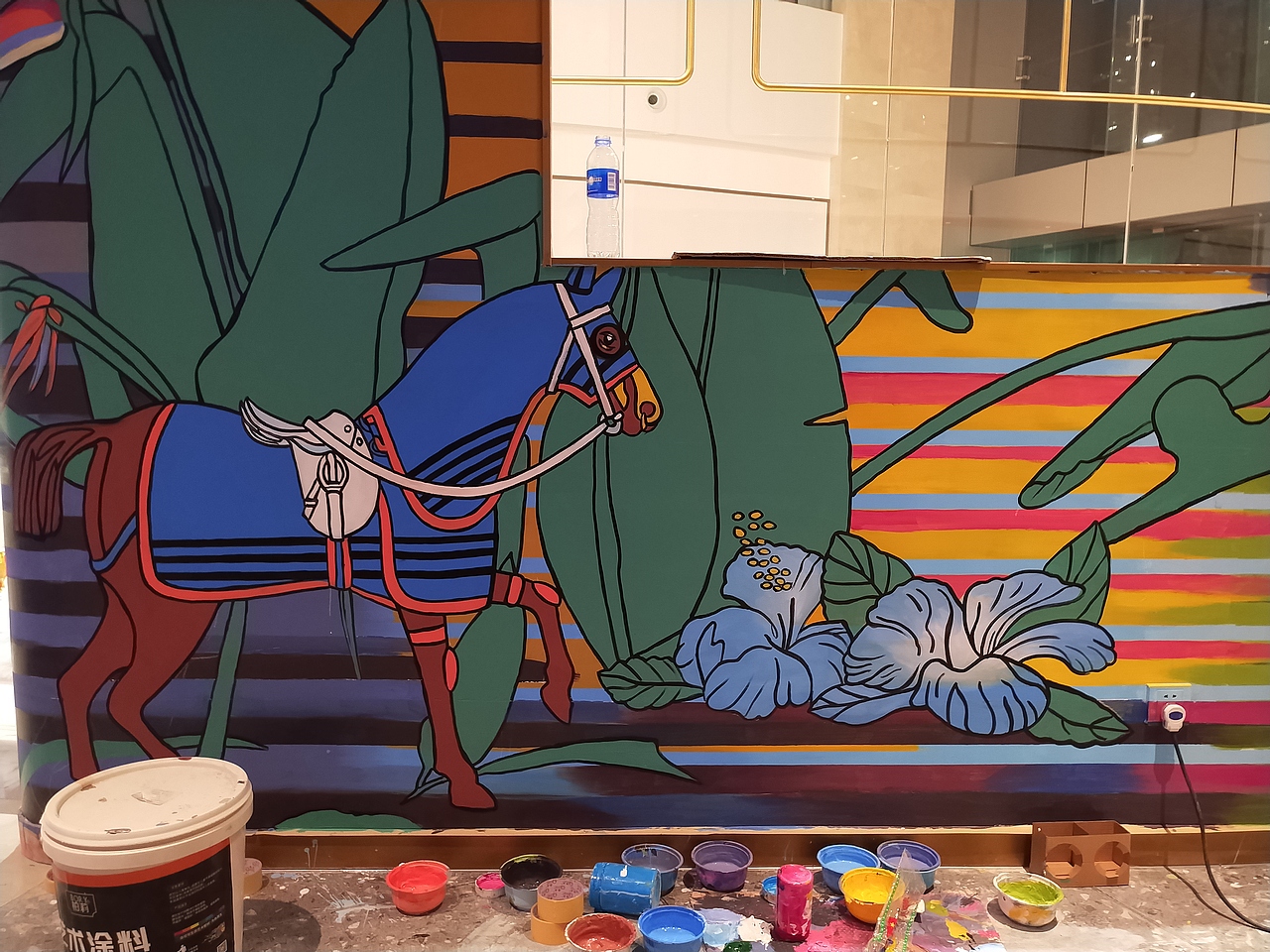 一则酒吧墙绘设计