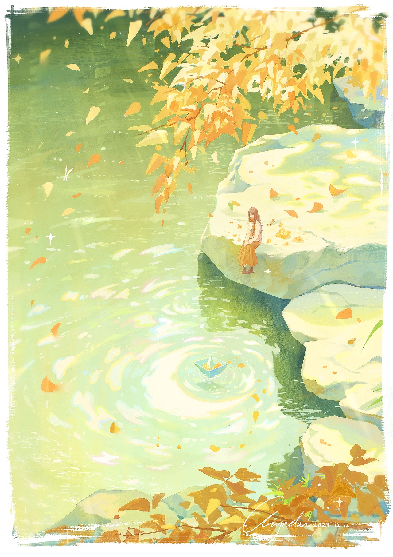 祈愿（图ZMzYxMDMzMDY0） - 艺术插画 - 站酷设计师茶叶蛋有点烫原创素材 - 站酷ZCOOL