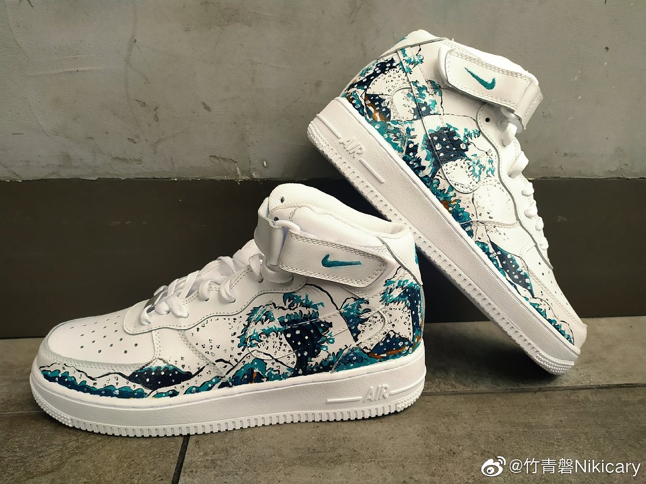 【AF1 mid 海浪】🌊（图ZMTczMjA5NTI0） - 工艺品设计 - 站酷设计师AKA_中华小当家原创素材 - 站酷ZCOOL