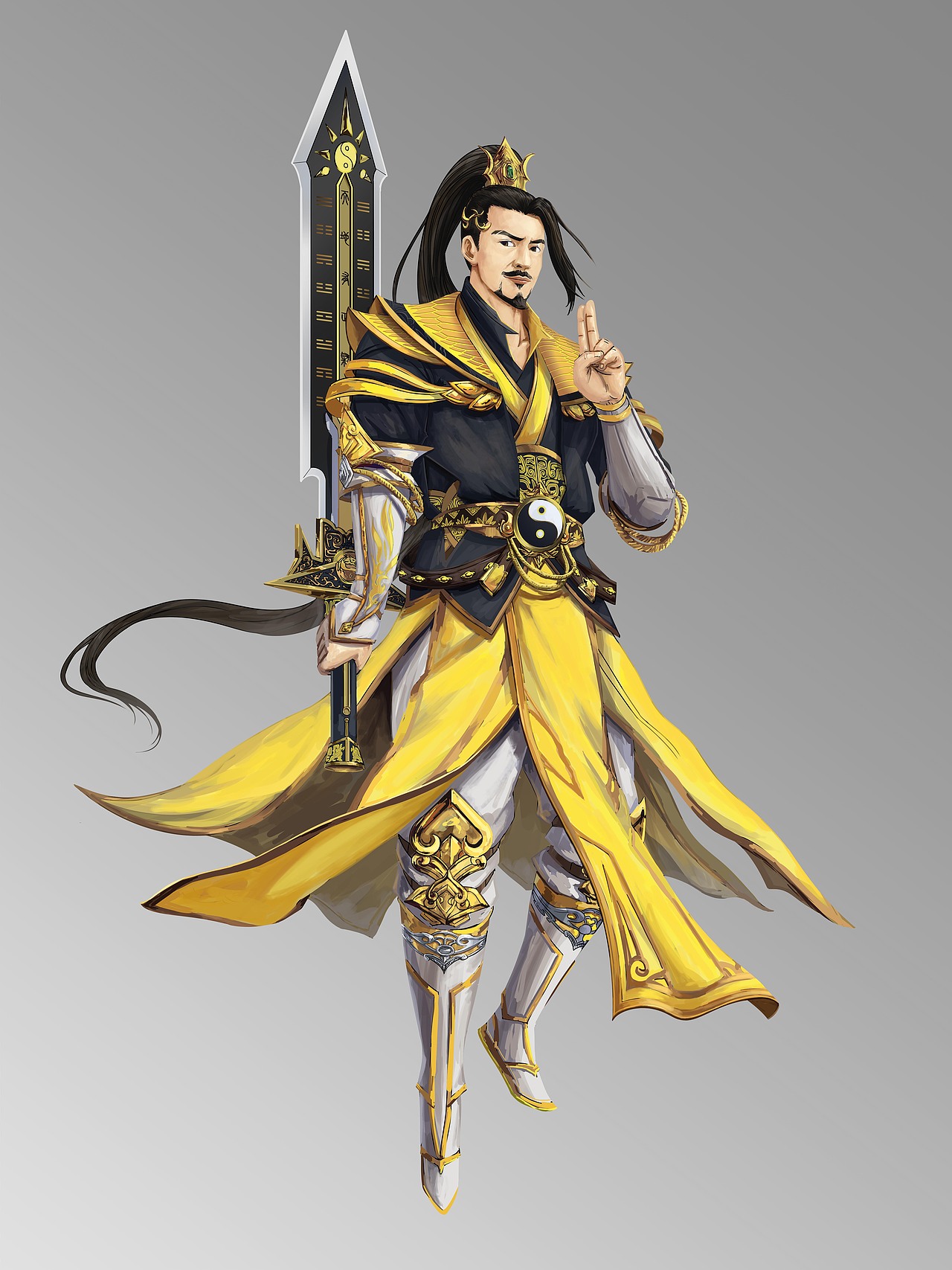 八仙-吕洞宾（图ZMjc1NTAzNzk2） - 游戏原画 - 站酷设计师银河烛光原创素材 - 站酷ZCOOL