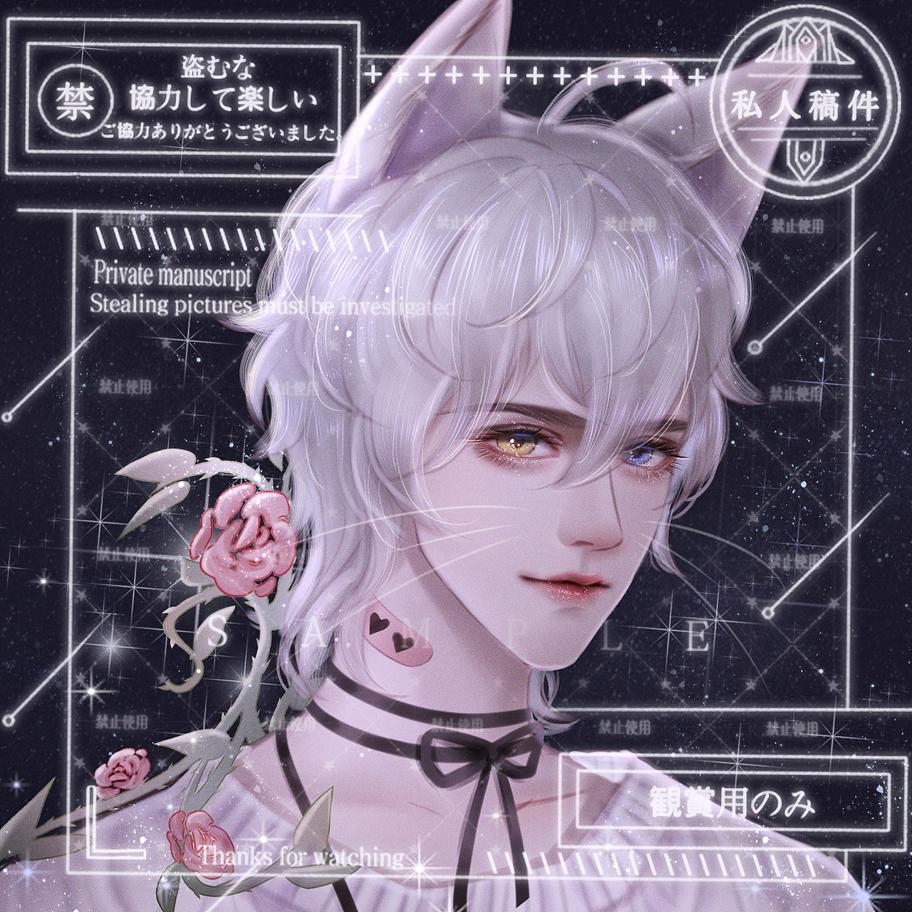 空闲时间接过的一些头像稿