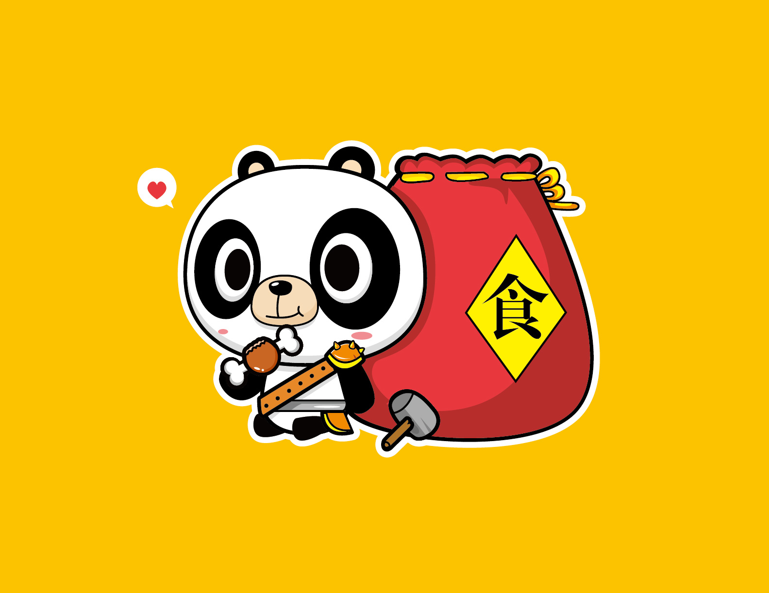 熊猫爱火锅|插画|商业插画|徐先森画画 - 原创作品 - 站酷 (ZCOOL)