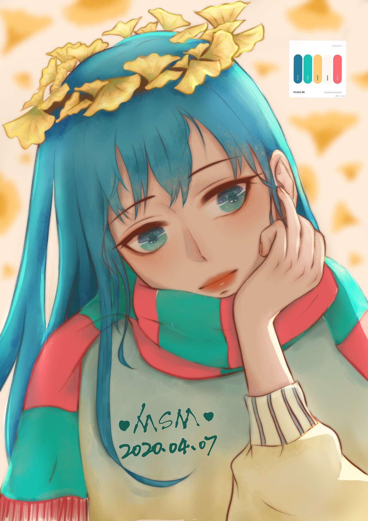 色卡练习 秋意（图ZMjA0NjQwMTU2） - 创作习作 - 站酷设计师MSM啊原创素材 - 站酷ZCOOL
