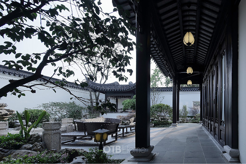 庭院 br>庭院的设计我们融合了纯正的中式园林院落居住文化,以清雅