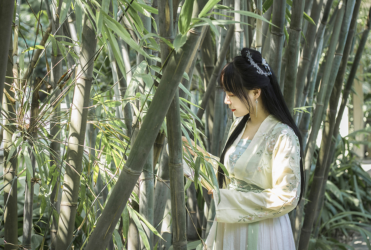 青青子衿汉服美人