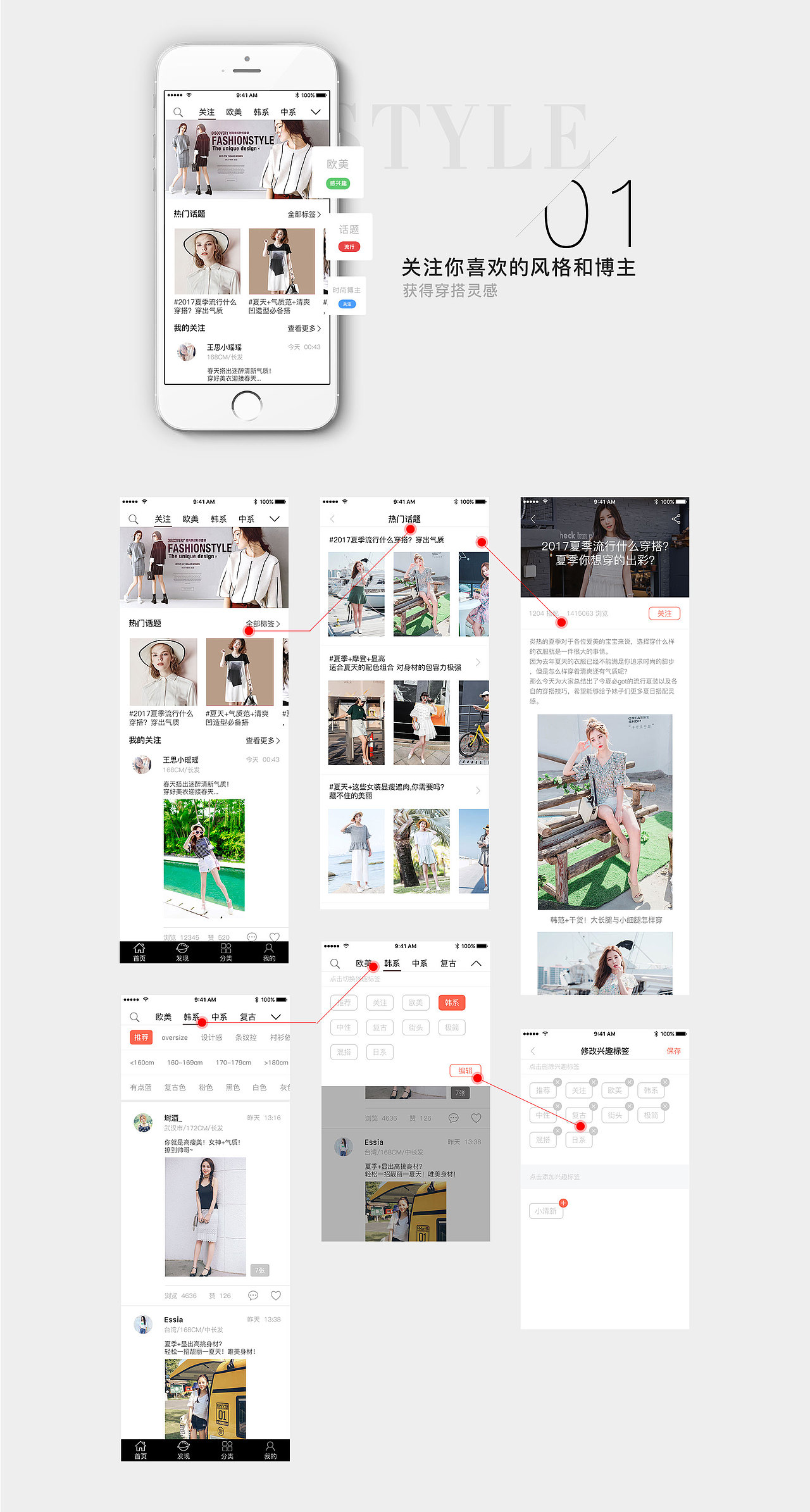 一款搭配社区APP，发现最潮的时尚单品！（图ZODY1OTY0MzI=） - APP界面 - 站酷设计师TT刘公子原创素材 - 站酷ZCOOL