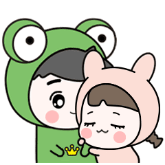【蛙哥表情】蛙哥兔姐萌萌哒（图ZNjk0OTkxMTY=） - 网络表情 - 站酷设计师蛙哥漫画原创素材 - 站酷ZCOOL