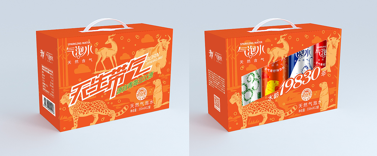 气泡水礼盒（图ZMTAwODgwNTk2） - 包装 - 站酷设计师芳心可可原创素材 - 站酷ZCOOL
