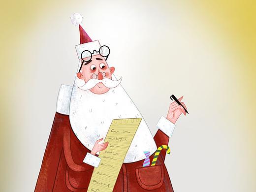 圣诞老人（个人主页-ZNDAwNDcxMzI=） - 儿童插画 - 站酷设计师叶木子原创素材 - 站酷ZCOOL