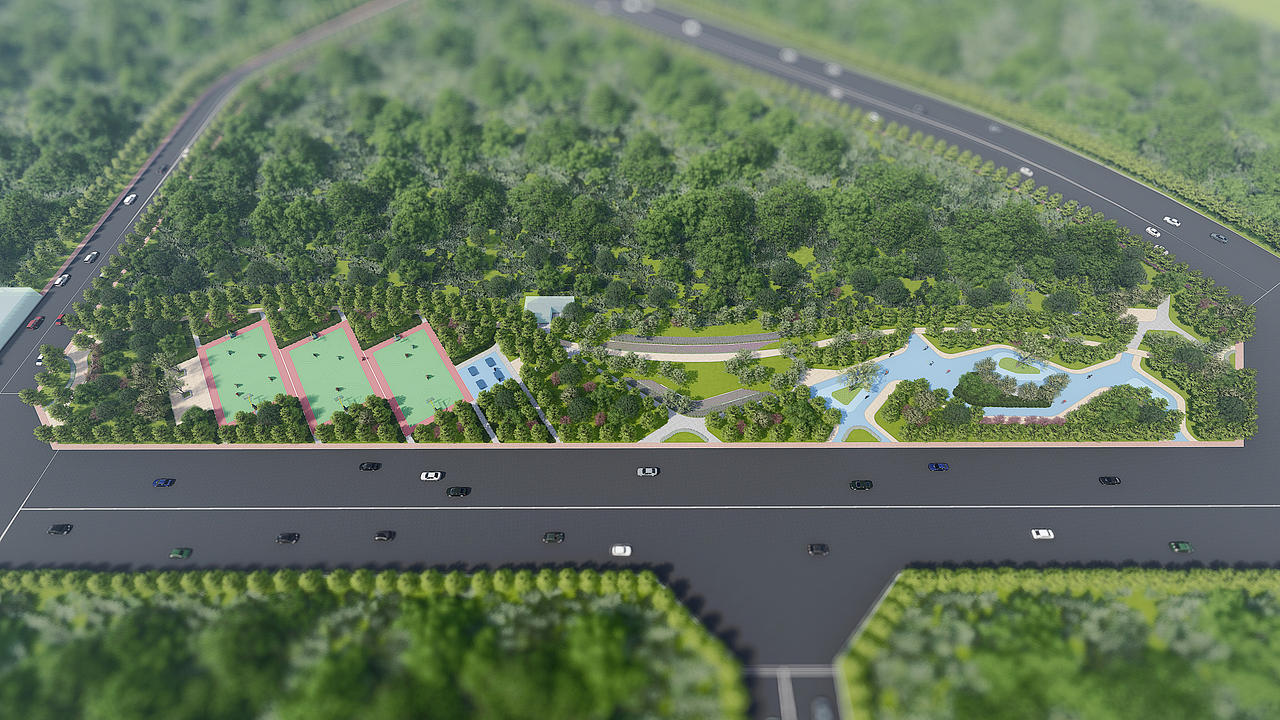 某市政公园效果图（图ZMTc0MzkzNzk2） - 景观设计 - 站酷设计师沉默DCong原创素材 - 站酷ZCOOL