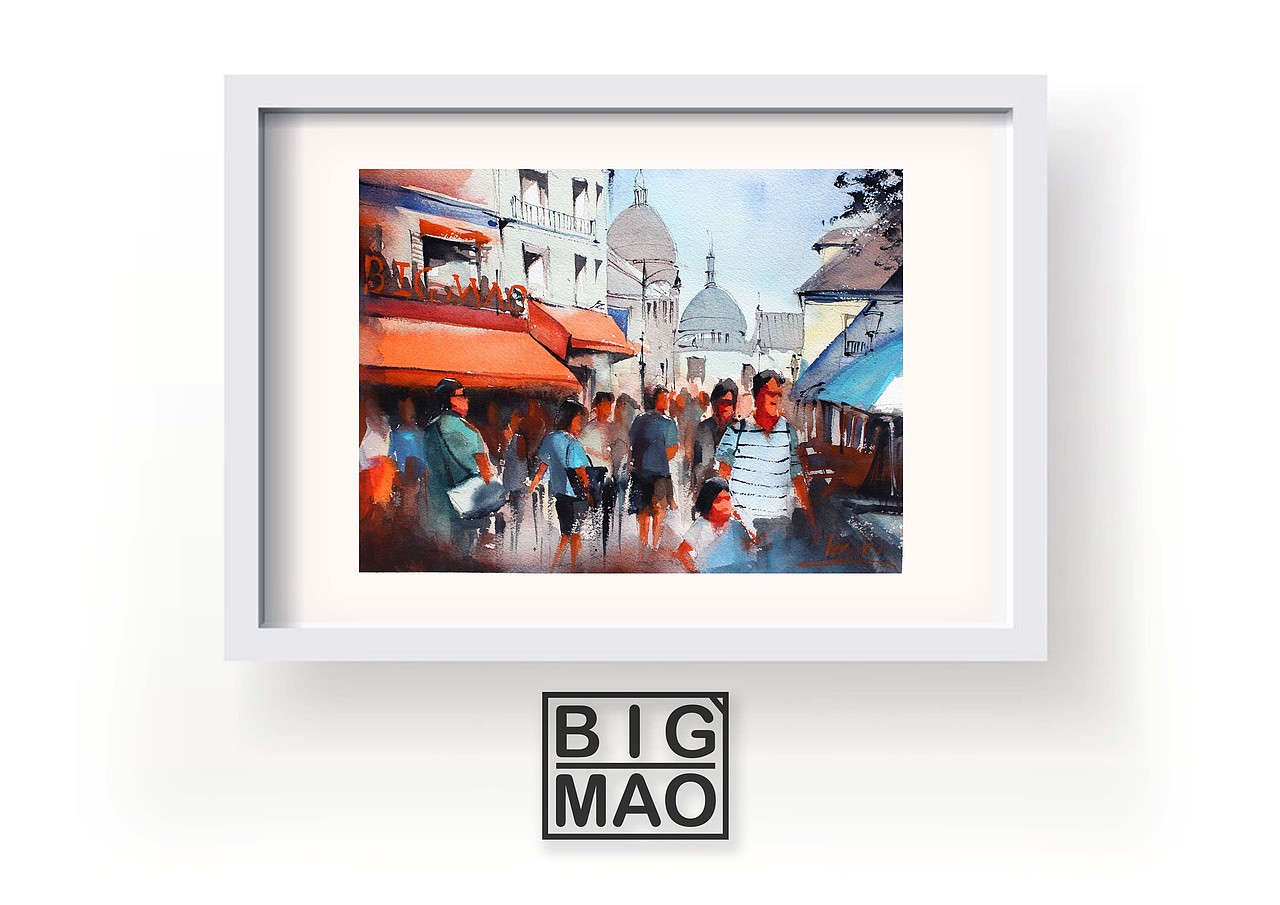 风景速涂第二波（图ZNjg2MTYyNDA=） - 创作习作 - 站酷设计师大猫爱看鱼原创素材 - 站酷ZCOOL