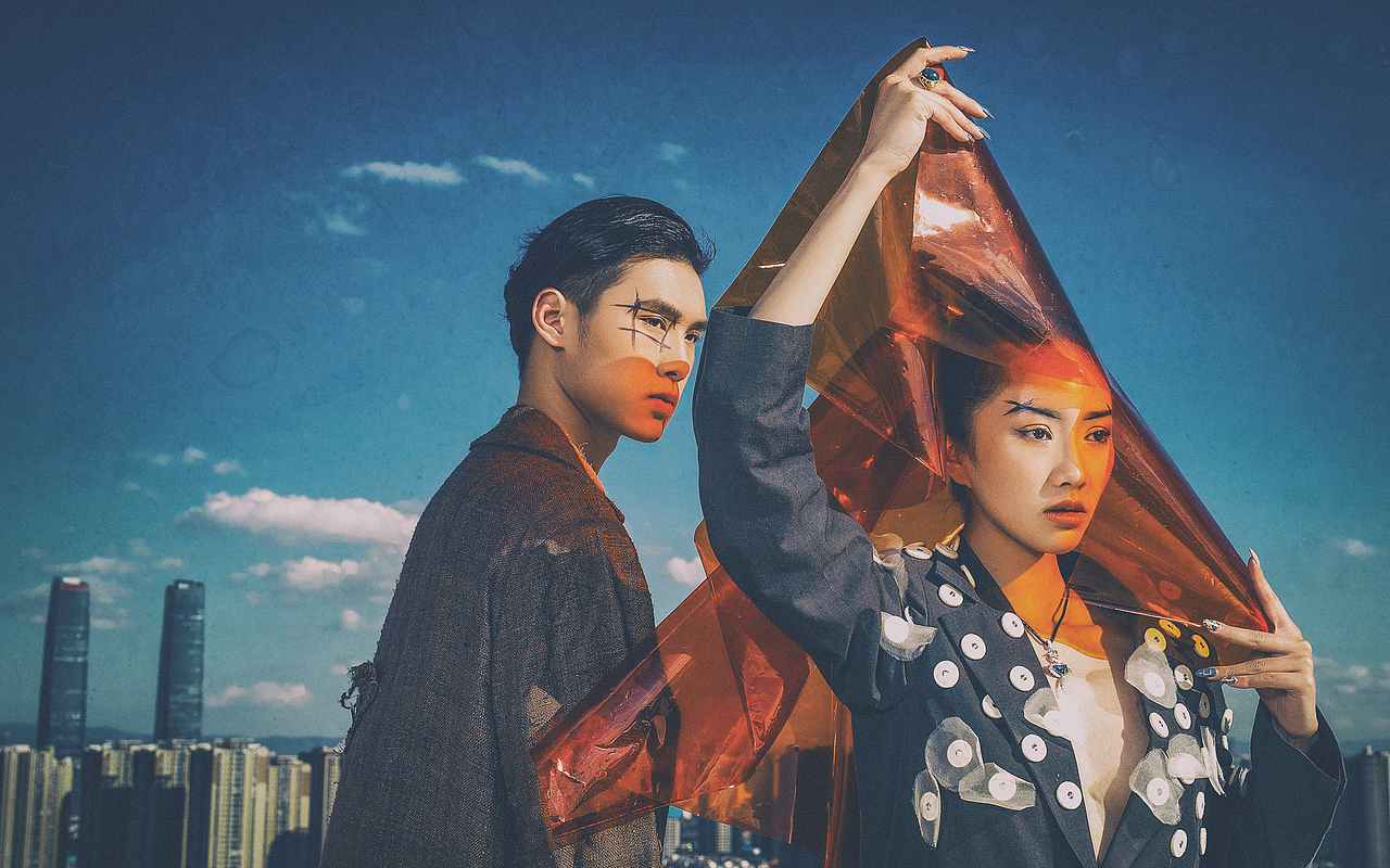 商业摄影▏双影寄生服装设计主题摄影