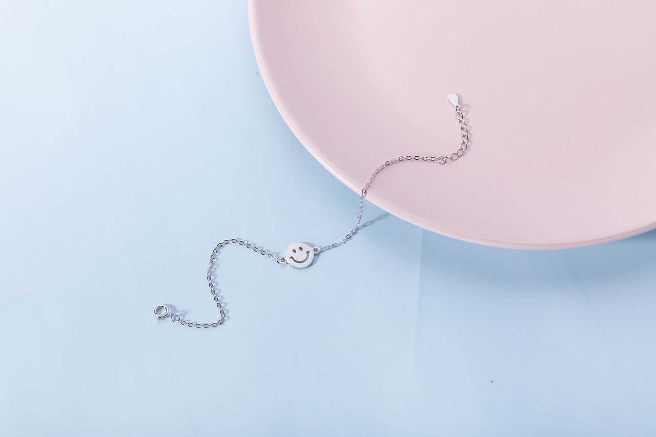 银饰品手链脚链首饰拍摄/电商静物产品拍照/小饰品