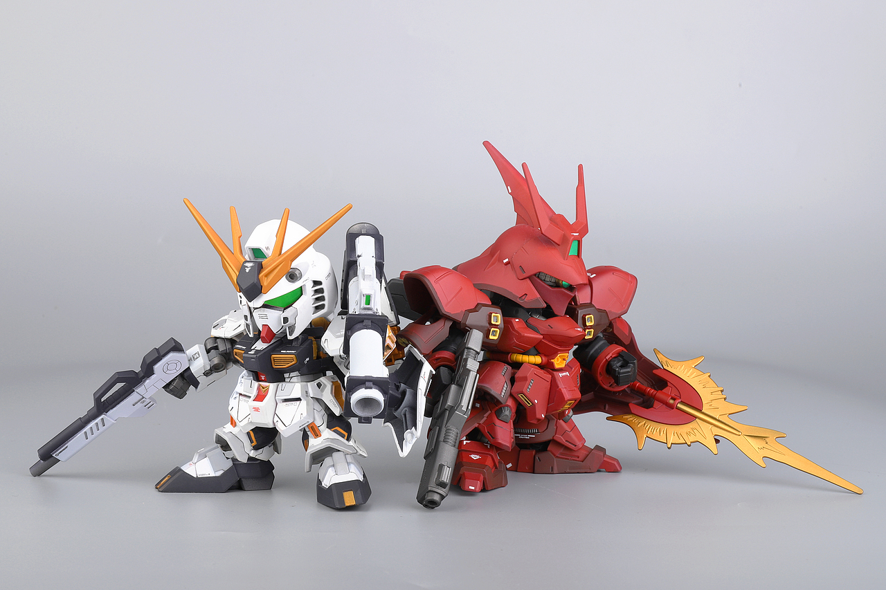 喷涂万代sd高达nvsazabi
