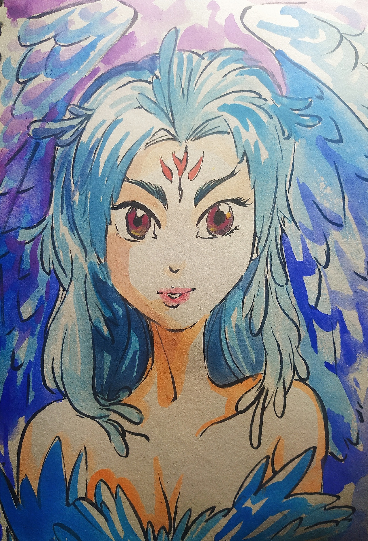 青鸟|插画|创作习作|sch小灰 - 原创作品 - 站酷 (zcool)