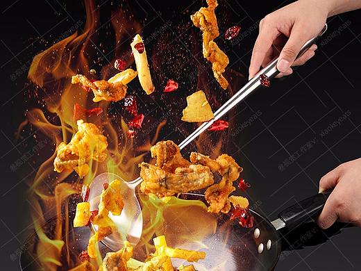 厨具摄影-不锈钢锅铲炒铲