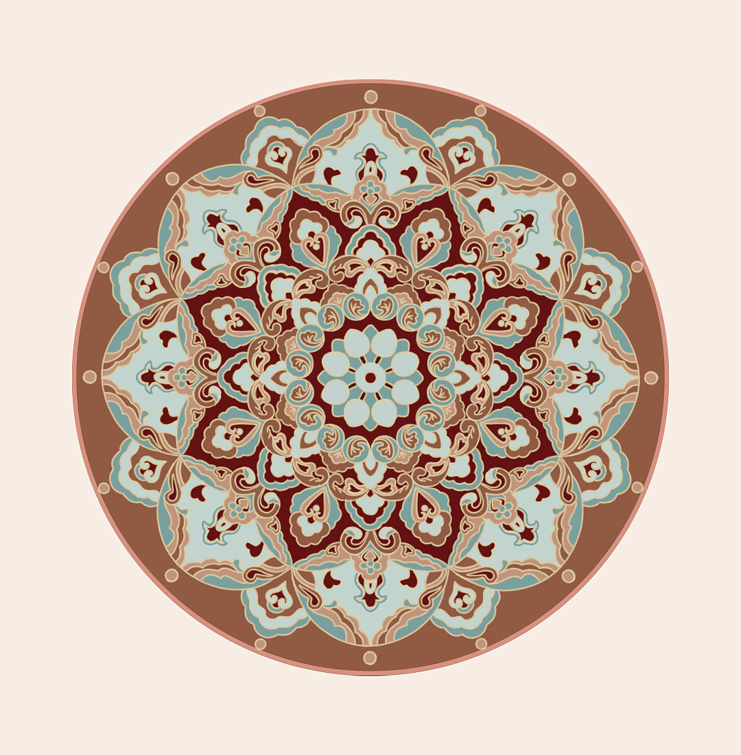 宝相花纹样(临摹)|平面|图案|snow纸飞机 - 临摹作品 - 站酷 (zcool)