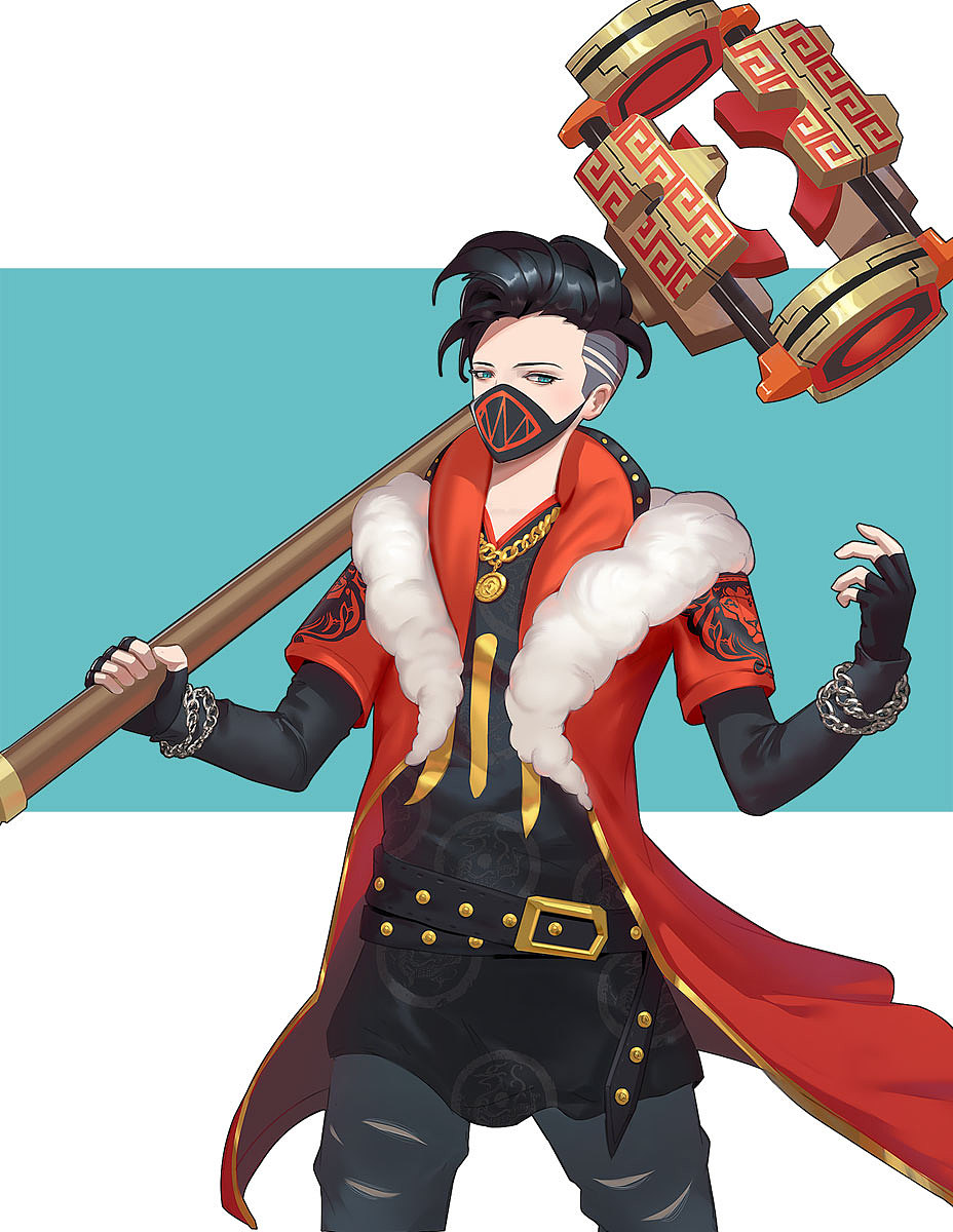 异次元英雄录之前画的一套二次元立绘和插画