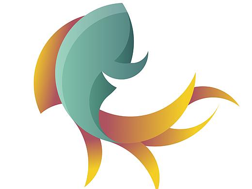 黄金比例 鱼logo