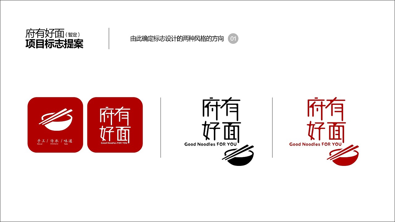 连锁餐厅《府有好面》 标志提案（图ZMjA0ODYwMjg=） - Logo - 站酷设计师田师傅原创素材 - 站酷ZCOOL