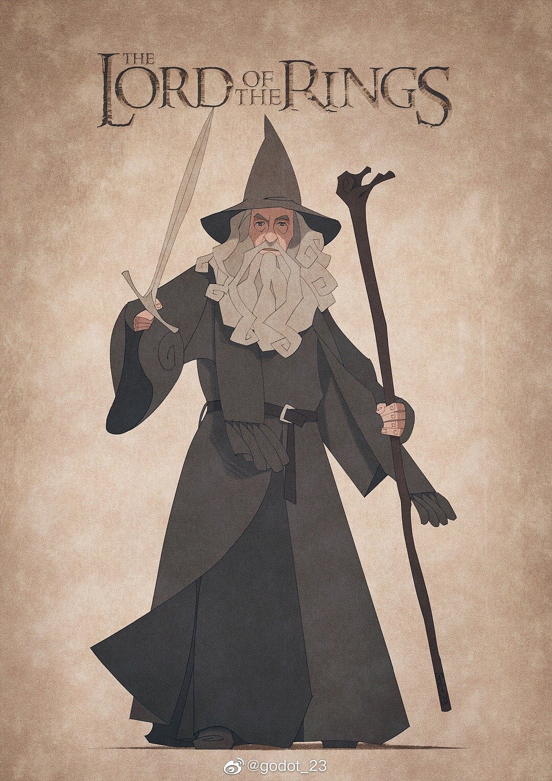 魔戒系列角色插画