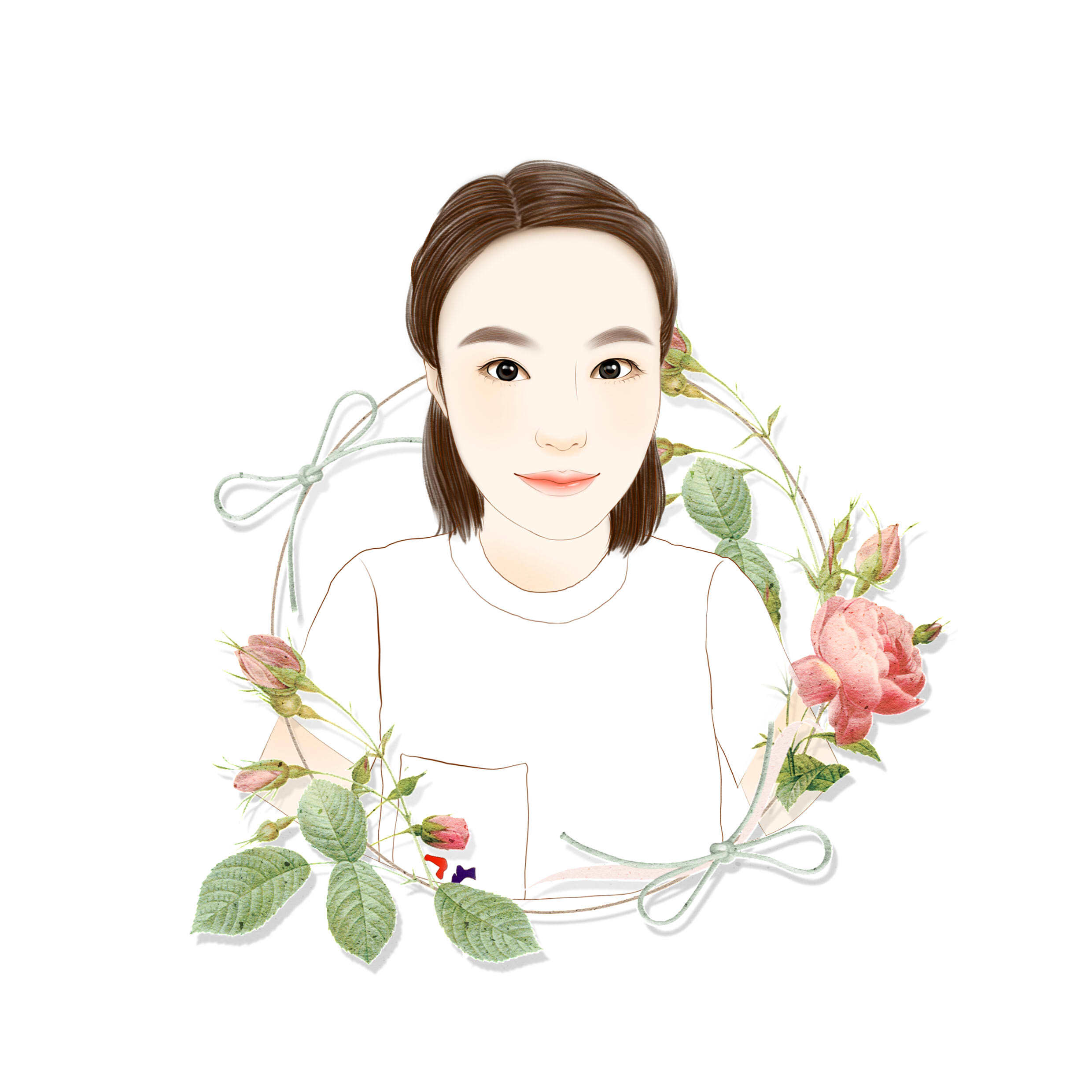 手绘画像 微信头像 人物小画