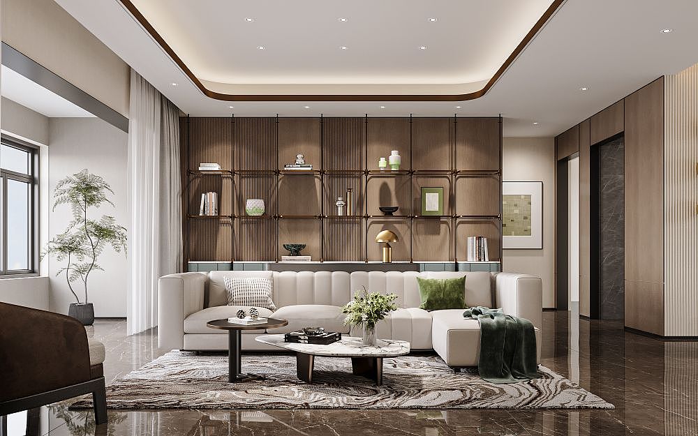 临摹李益中制作的样板间效果图