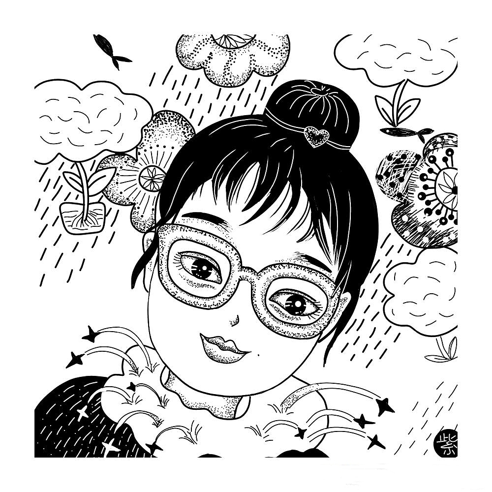 你好呀（图ZMTk4NzIzMjU2） - 艺术插画 - 站酷设计师紫忆小慢原创素材 - 站酷ZCOOL