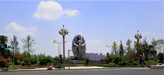 四川南充黄金海岸女神雕塑