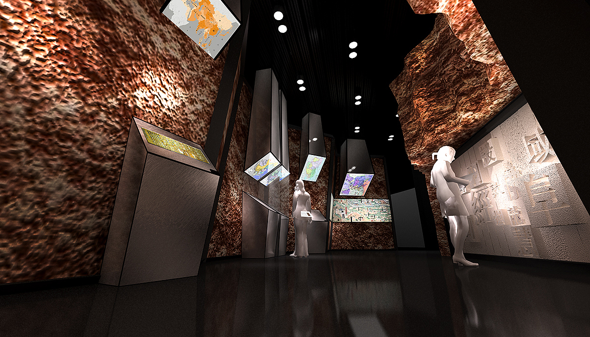 复古展厅 展厅设计  3D效果图