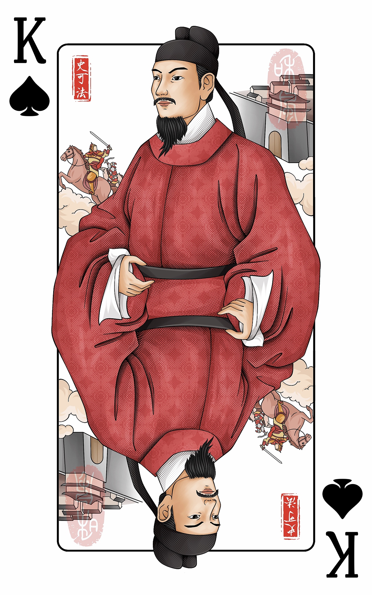 撲克牌系列|古代民族英雄（圖ZMzc5NzcxNDMy） - 商業(yè)插畫 - 站酷設(shè)計(jì)師愛畫畫的閑云野鶴原創(chuàng)素材 - 站酷ZCOOL