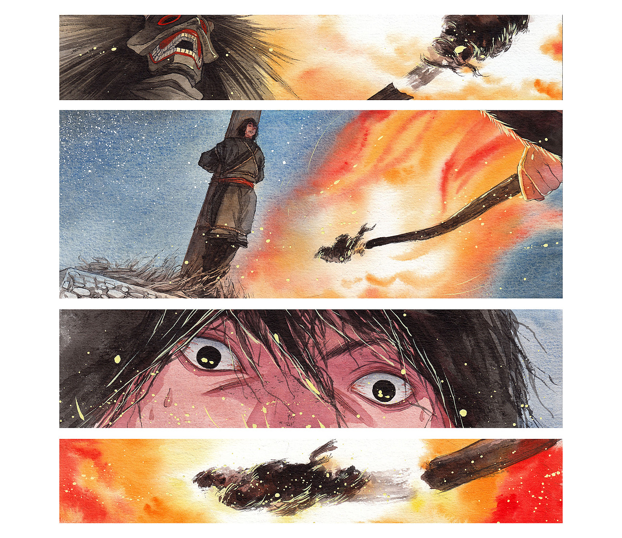 漫画《仓央嘉措》近期（图ZNDYwMDk1MTI=） - 绘画 - 站酷设计师格子炒饭原创素材 - 站酷ZCOOL