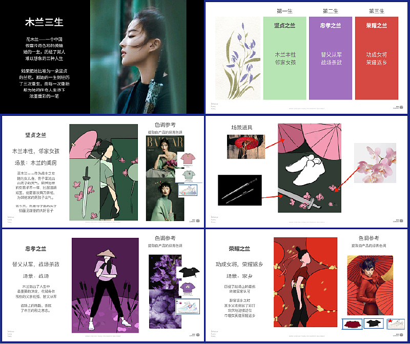 创意视觉『 安踏&迪士尼|花木兰联名系列 』✖ 新罐头