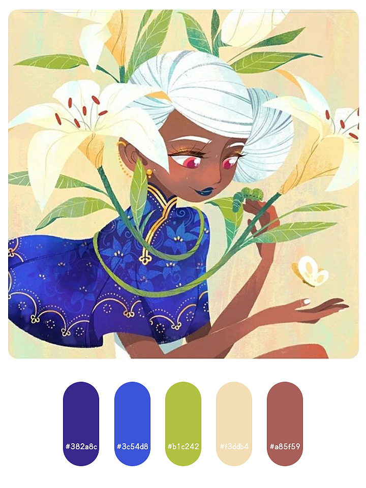 美丽的配色卡啊——插画色卡