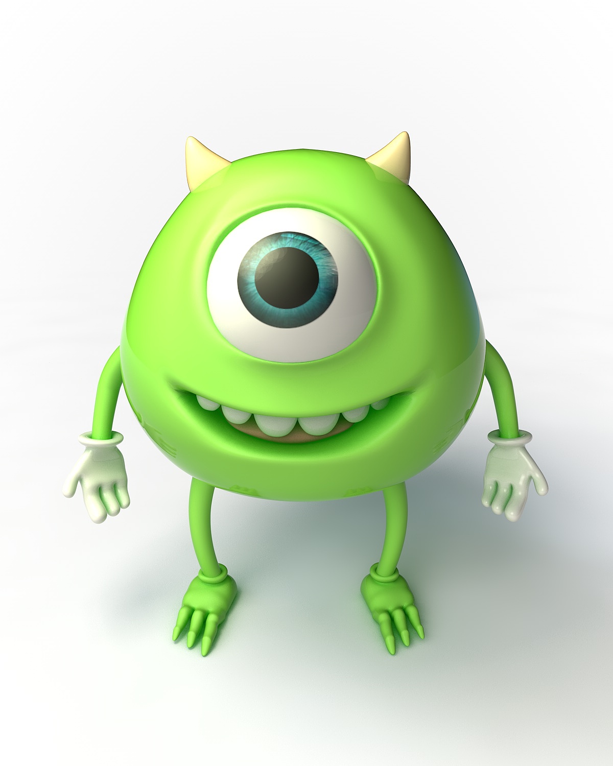 c4d拟人化练习——大眼仔