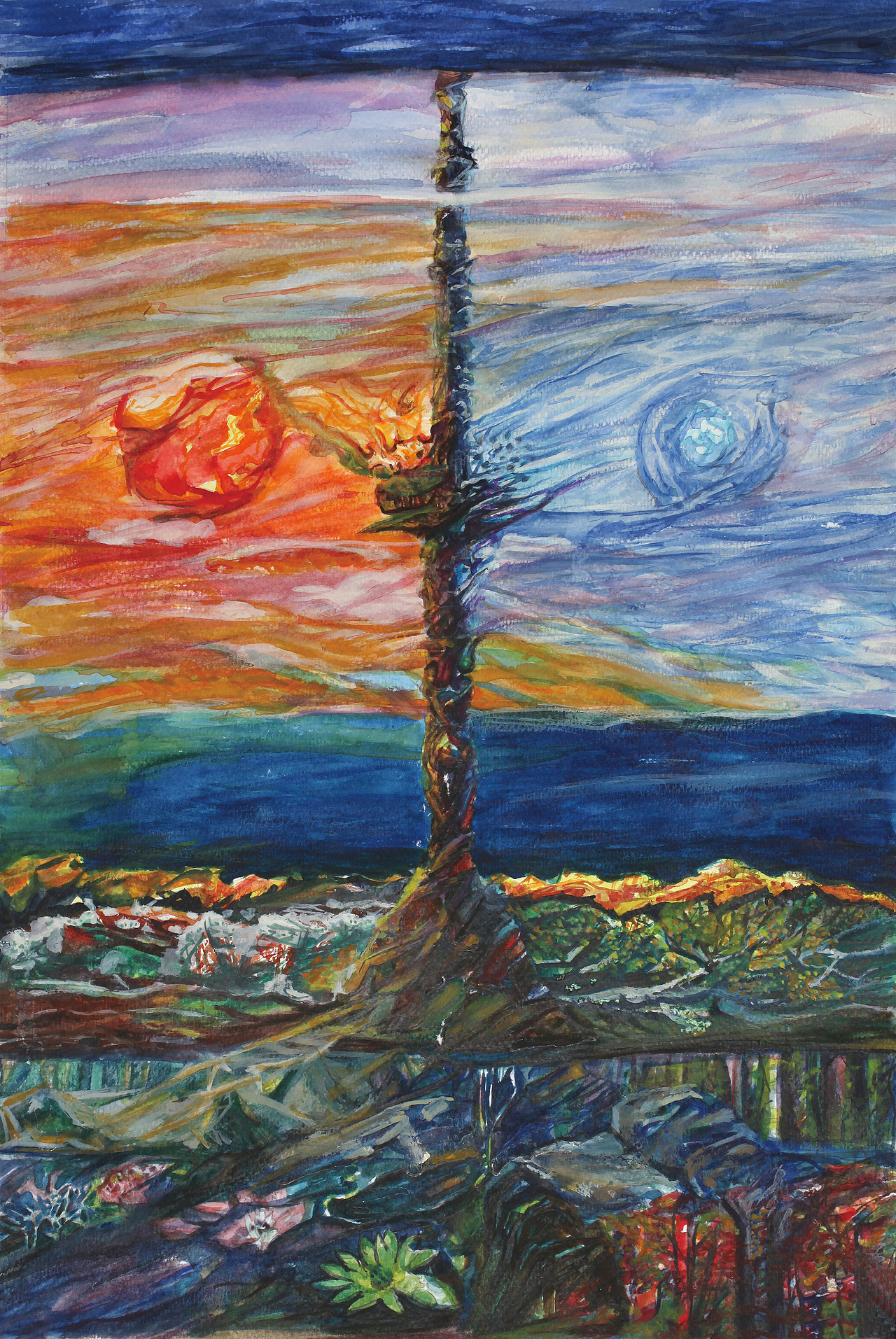 日月同辉的长白圣山