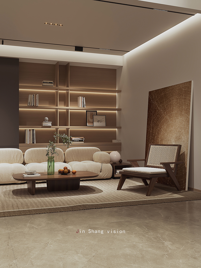 现代调子的地下室 多功能房