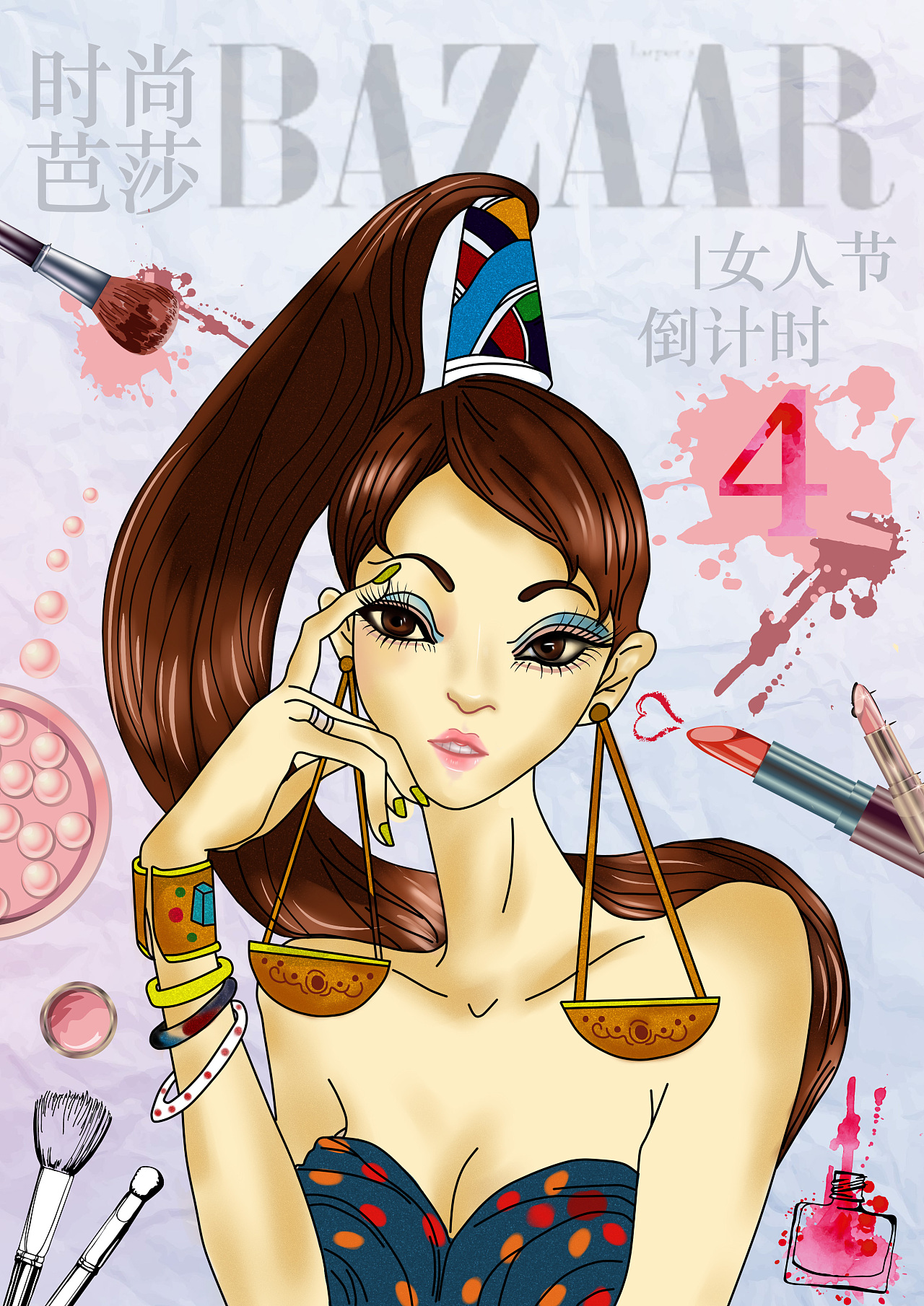 练习|插画|商业插画|喜马拉雅山的猴子 - 原创作