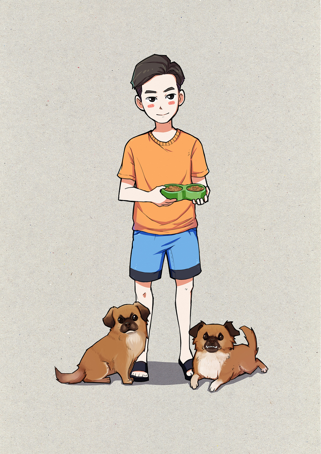 Q版人物（图ZMTIxNzY3MjU2） - 艺术插画 - 站酷设计师还是没有昵称啊原创素材 - 站酷ZCOOL