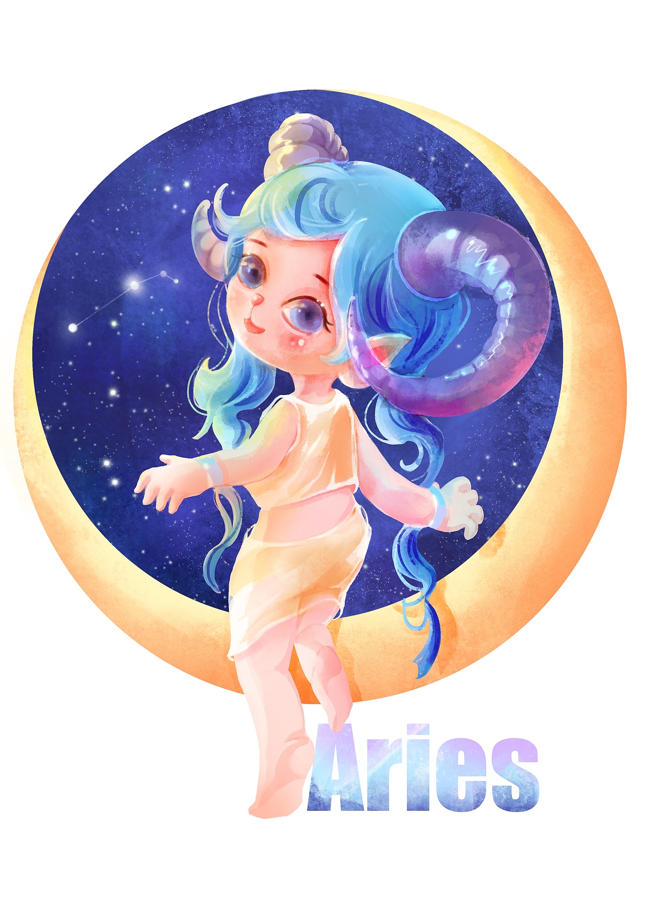 十二星座插画（下）（图ZMjU5NTE5MTMy） - IP形象 - 站酷设计师芍药nancy原创素材 - 站酷ZCOOL