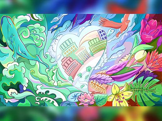 心相印丨身在江湖 心飛世界（個人主頁-ZNjQ3ODQ4NzY=） - 商業(yè)插畫 - 站酷設(shè)計師小雨初晴q原創(chuàng)素材 - 站酷ZCOOL