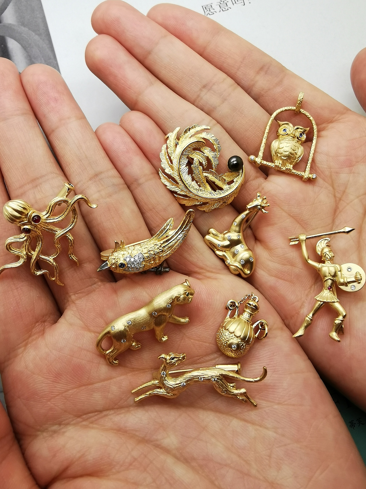 金灿灿的手工制作的黄金首饰|手工艺|首饰设计|代波军艺术珠宝_原创