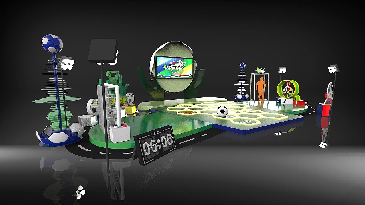 足球美陈 绿化 儿童（图ZMTc3MzE2NDE2） - 建筑/空间 - 站酷设计师云迪vind原创素材 - 站酷ZCOOL