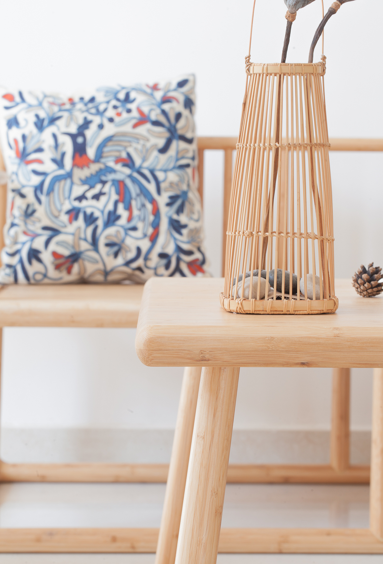 室内卯榫竹子家具